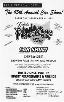 The 45th Pioneer Days Annual Car Show! icon