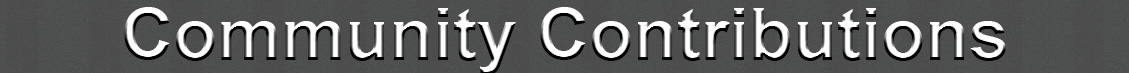 Community Contributions Page Title